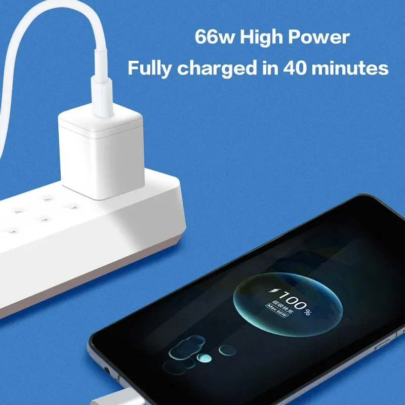 6A 66W USB type C super fast cable for Huawei Mate 40 50 Xiaomi 11 10 pro Oppo R17 fast charging USB C charger cable data cord