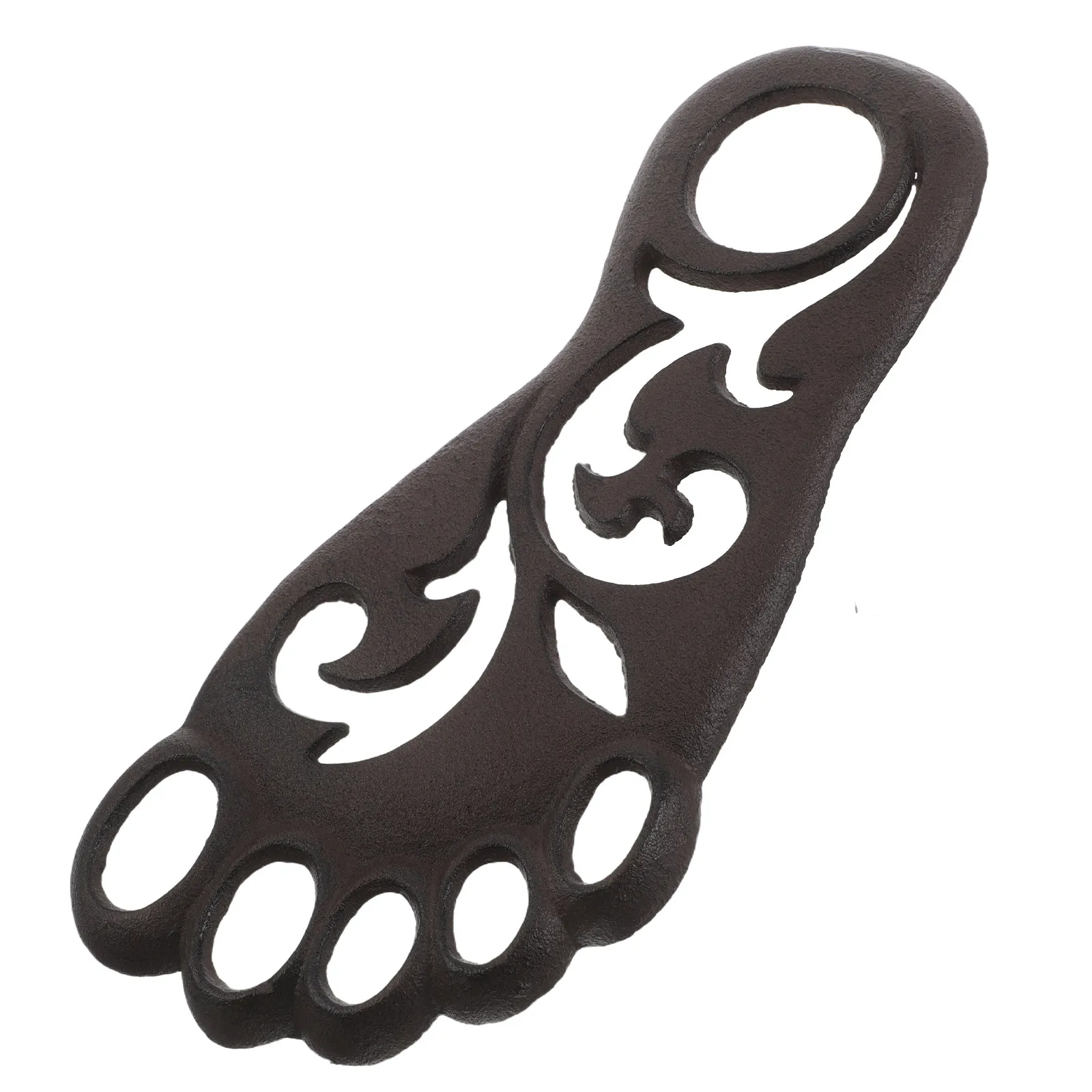 Cast Iron Footprint Stepping Mat 11.79 Vintage Farmhouse Outdoor Step Decor for Yard Lawn Front Door Rustic Entrance