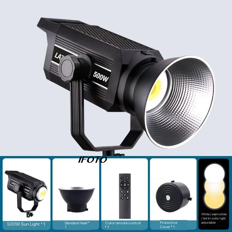 LATZZ 500W Live Fill light LED Light 220V Professional Studio Video Light For Outdoor Shooting Live Short Video