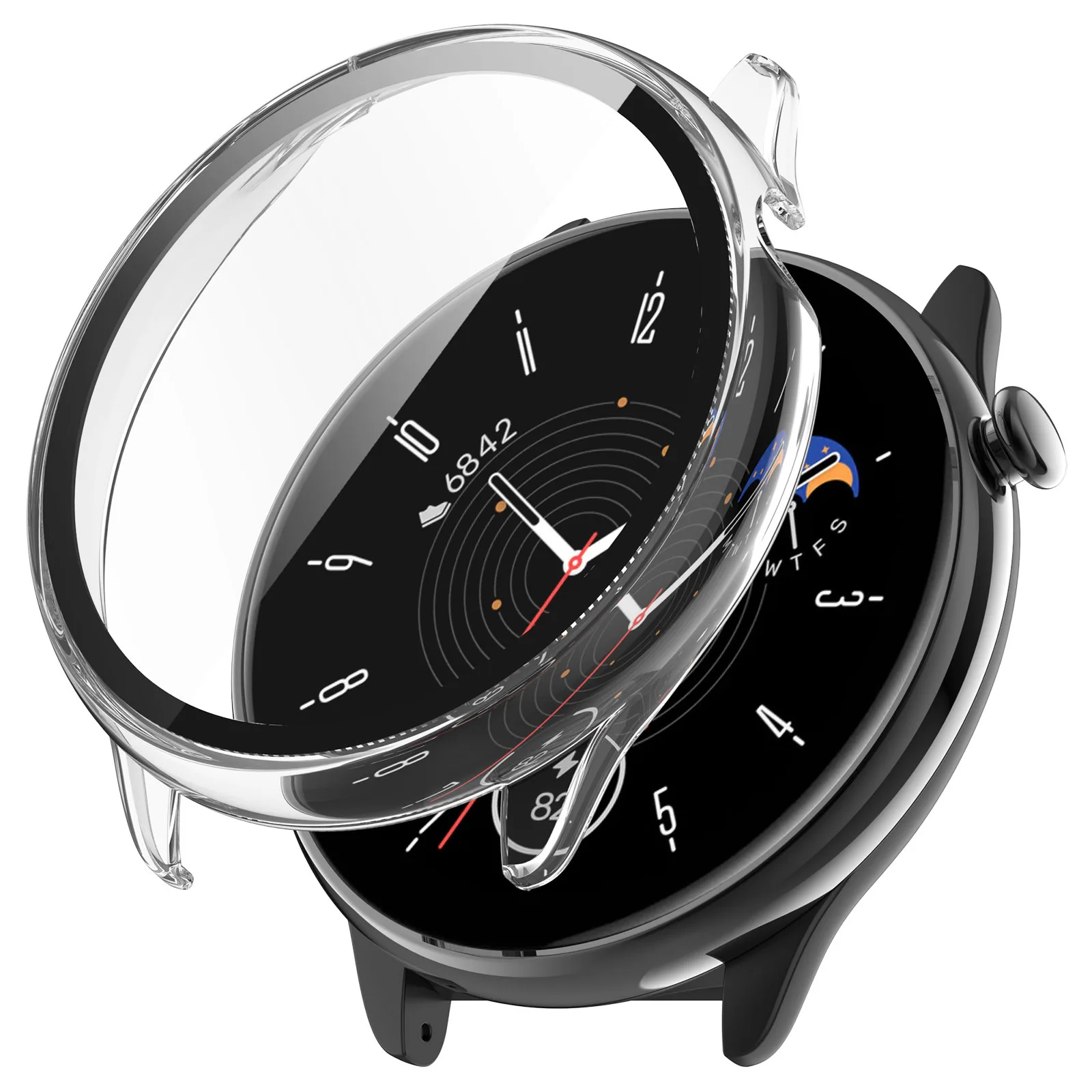 Hard Edge Shell Screen Glass Protector Film Smartwatch Frame Case For Amazfit GTR Mini Smart Watch Protective Cover Accessories