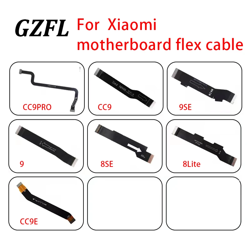 

Main Board Connector USB Board LCD Display Flex Cable Repair Parts, Xiaomi 5X, 6, 6X, 8Lite, 8SE, 9SE, CC9, CC9E, CC9PRO