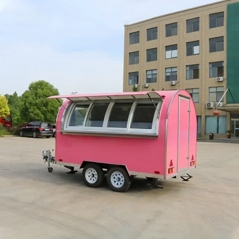 Snow cone cart Italian Roll or soft Ice Cream Push Cart With Freezer For Icecream