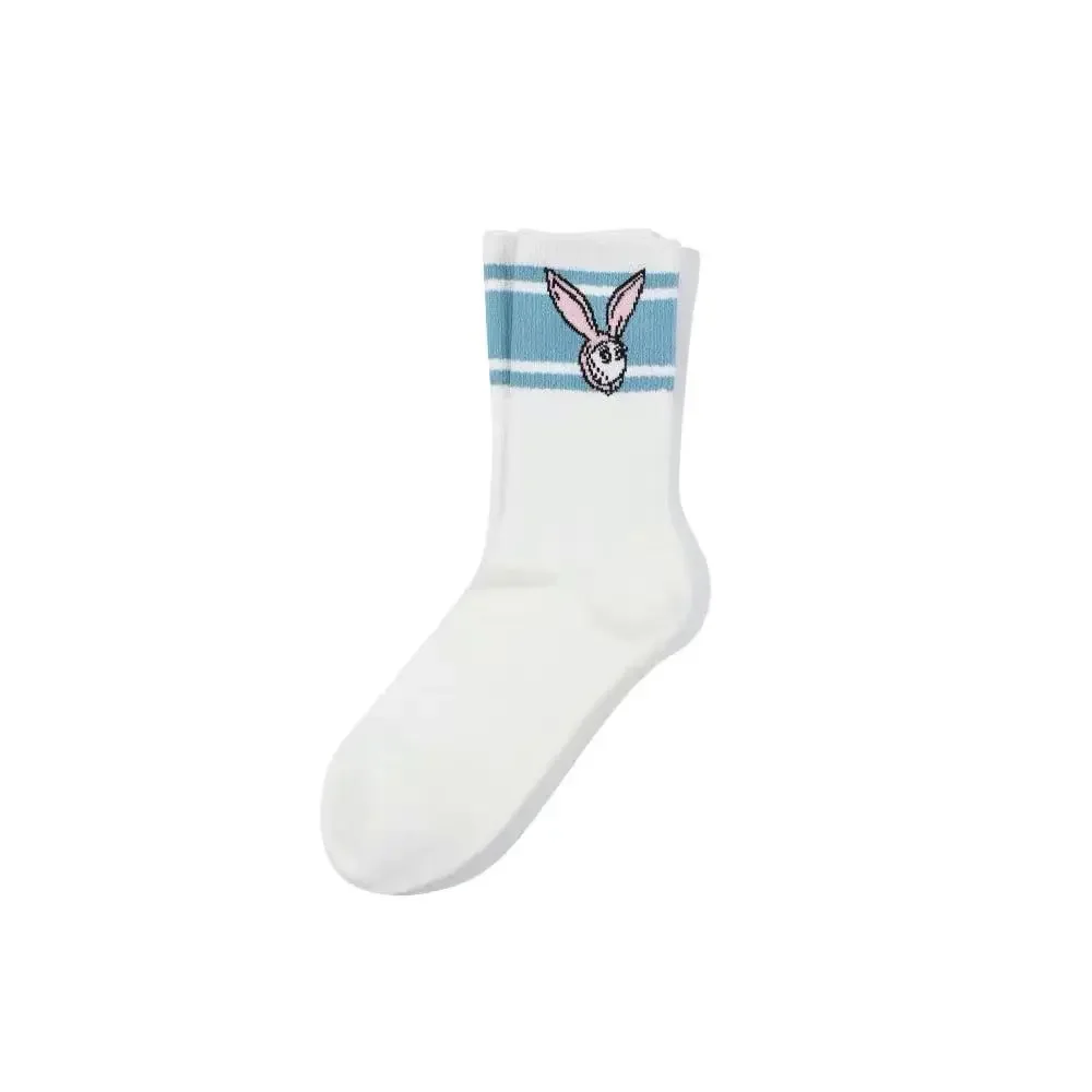 Golf socks with striped midsole, high-quality pure cotton socks for both men and women, fashionable and trendy socks