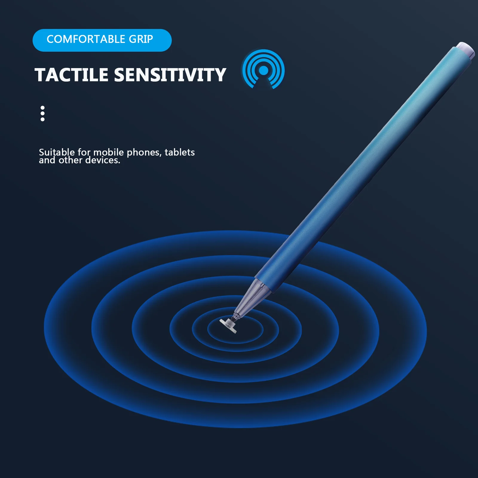 Metal Capacitive Writing Pen Precision Screen Touch Stylus Lightweight Portable Aluminum Alloy Pen for Tablet Smartphone Drawing