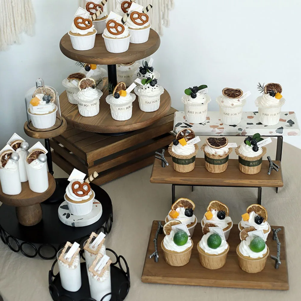 fake cake dessert food display props festive birthday wedding party supplies three layers artificial simulation big Cake model