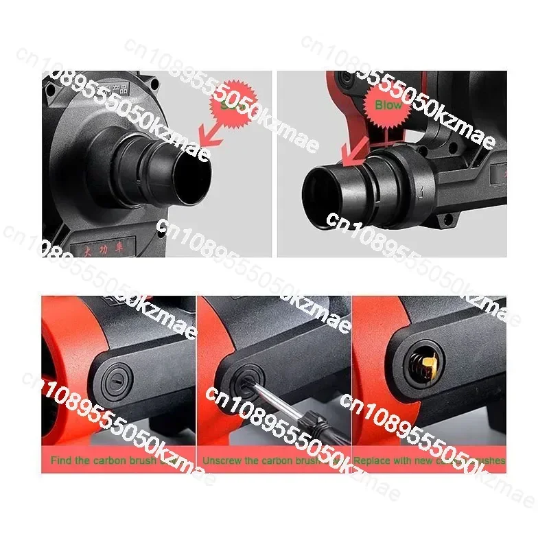 Industrial-grade High-power Slotting Machine Dust Collector Blower Wall Grinder Vacuum Cleaner Blower Dual-use BB