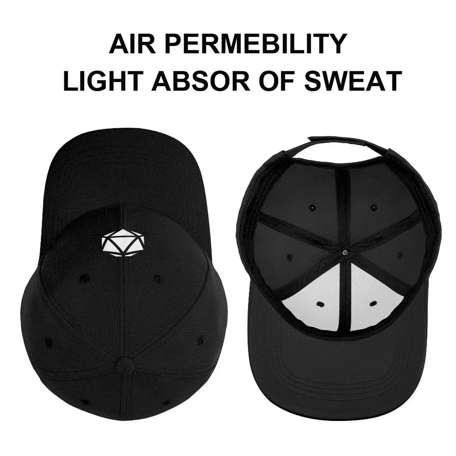 مجردة D20 الزنزانة الزاحف التنين ماستر RPG DM قبعة بيسبول قبعة فاخرة الهذيان الذكور قبعة النساء قبعات الرجال #3