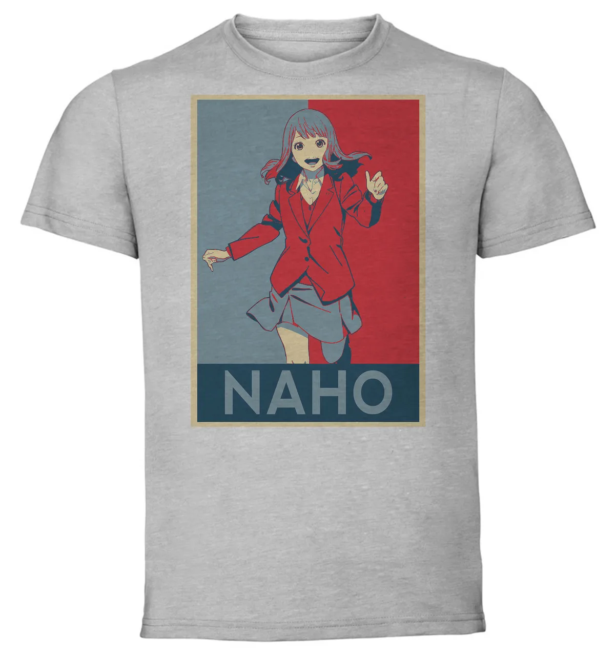 T-Shirt Unisex - Grey - Propaganda - Naho Orange