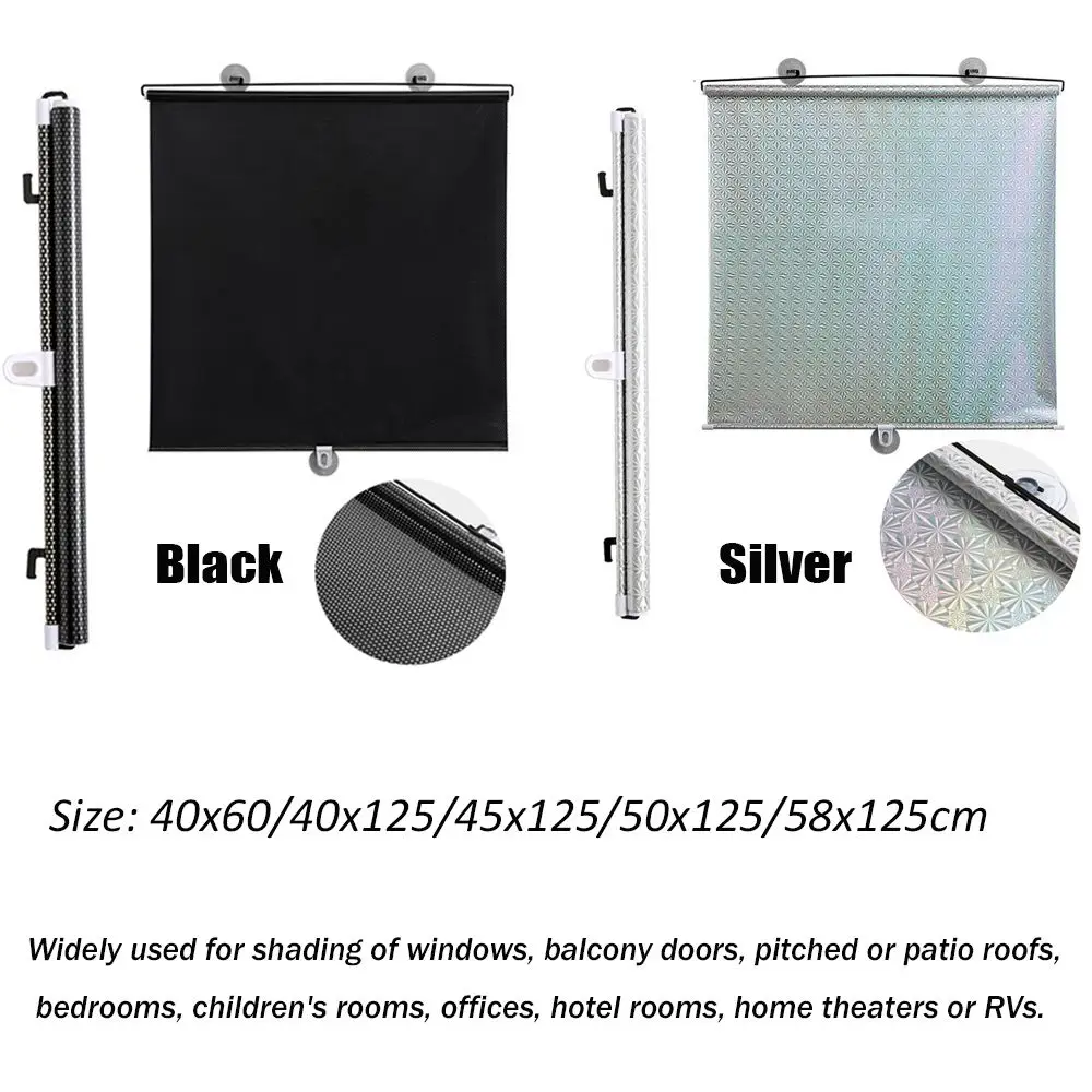 Cup Universal Sunshade Cover Car Window Sun Visors Sunshade Roller Blinds Roller Blinds Blackout Curtain Window Roller Curtains