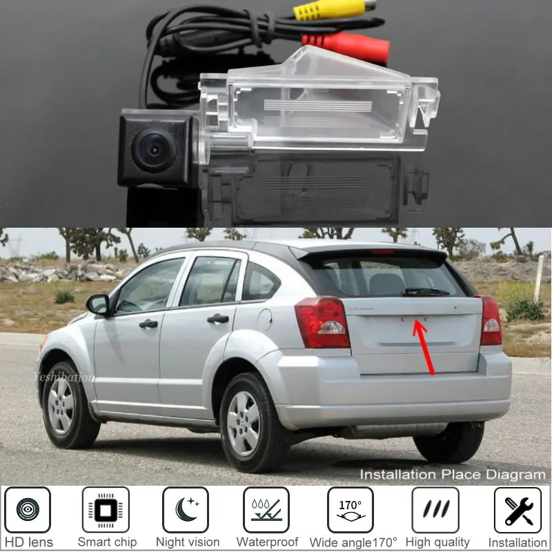 Samochodowa kamera cofania do Dodge Caliber 5D hatchback 2007 2008 2009 2010 2011 2012 Kamera cofania / wysokiej jakości kamera cofania
