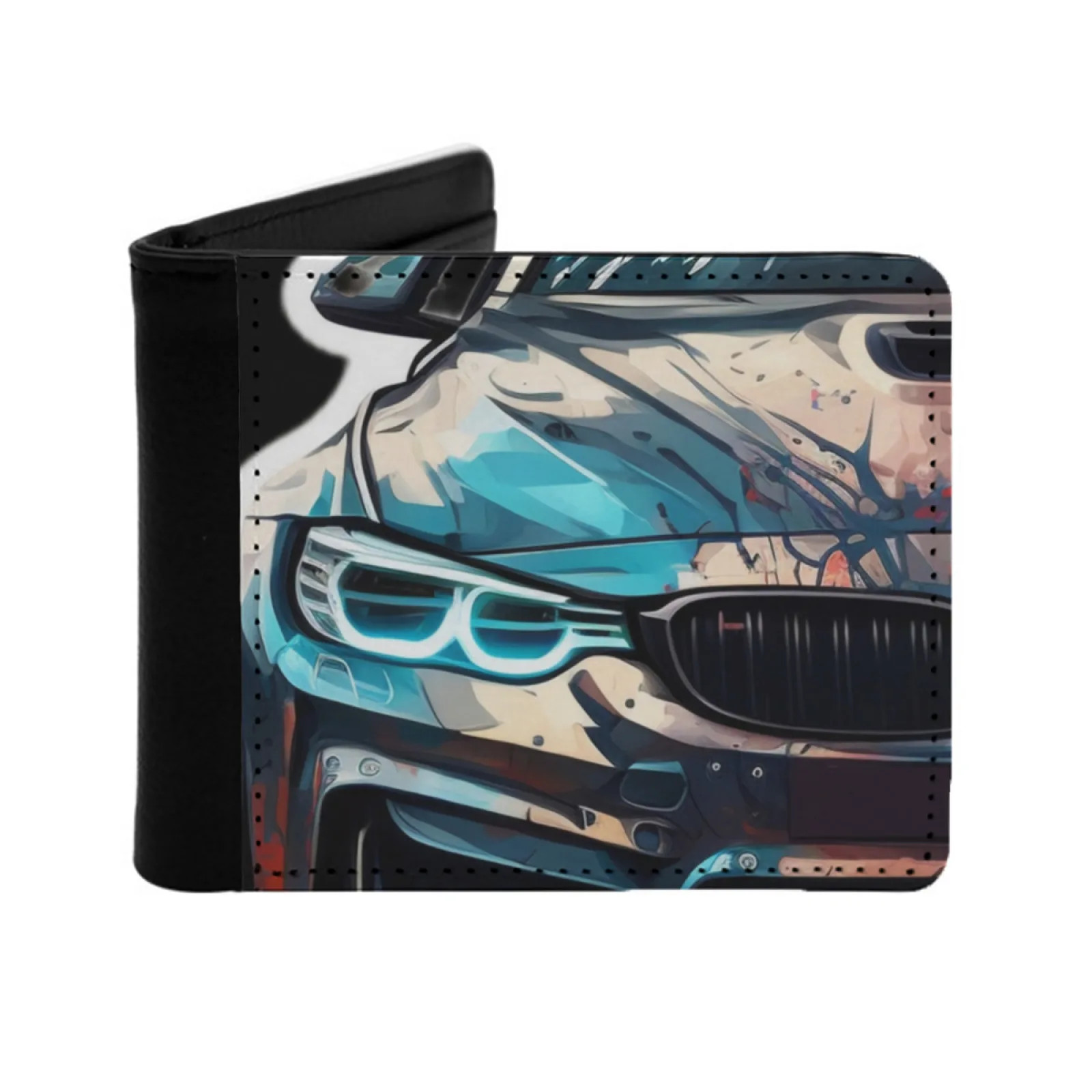 M4 F82 Men's Wallet Pu Leather Wallet Multifunction Credit Card Purse M4 M4 F82 M Power M Performance German Car F82 Bimmer F82