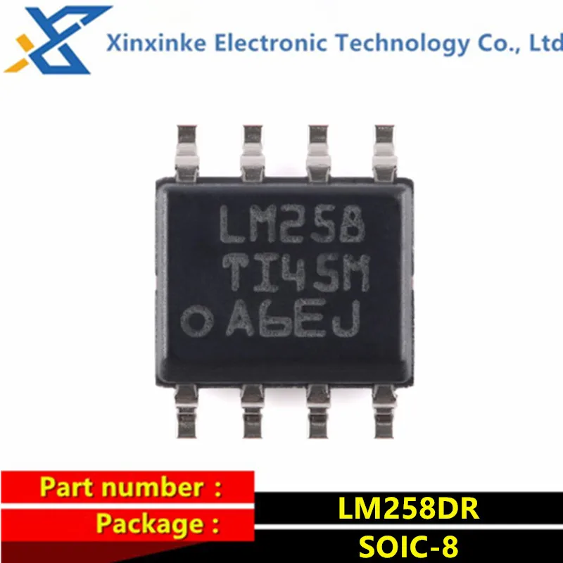 10PCS LM258DRG4 LM258DR SOIC-8 LM258 Op Amps Dual Operational Amplifier ICs Rail-to-Rail Brand New Original