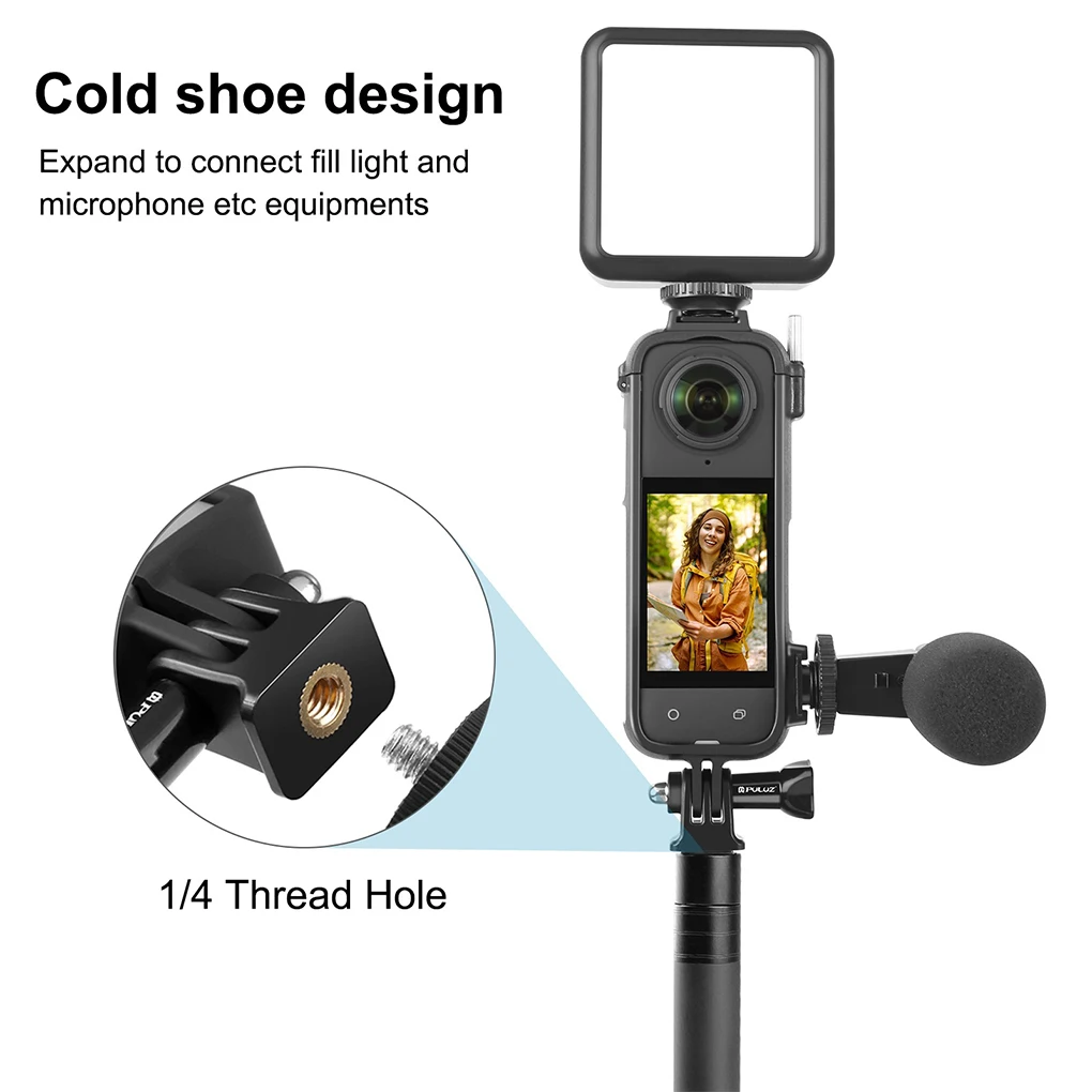 Insta360 X3 Protective Camera Housing Frame Case for Insta 360 X3 Anti Fall Action Frame Camera Mount Accessories