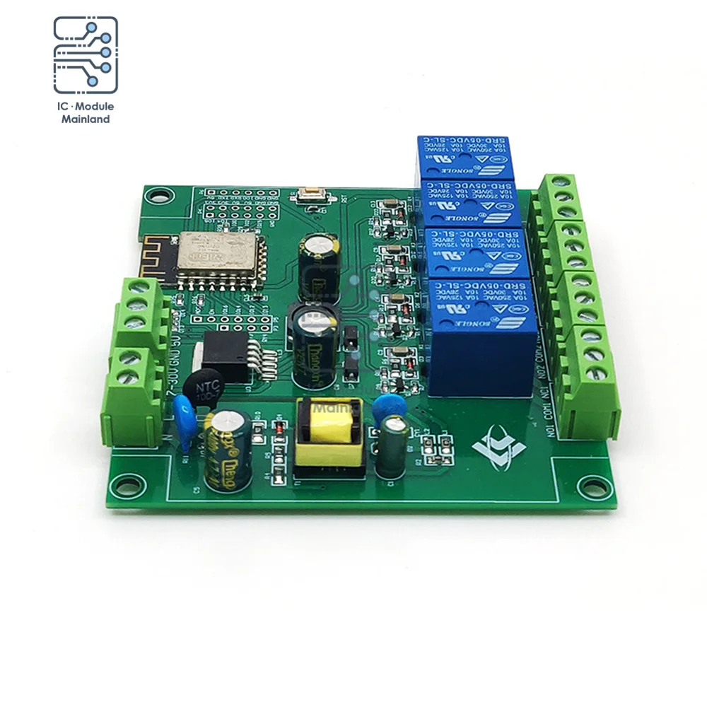 DC 7-28V 5V Power 1/2/4/8/16 Channel ESP8266 Wireless WIFI Relay Module ESP-12F Development Board Remote Control Relay Switch