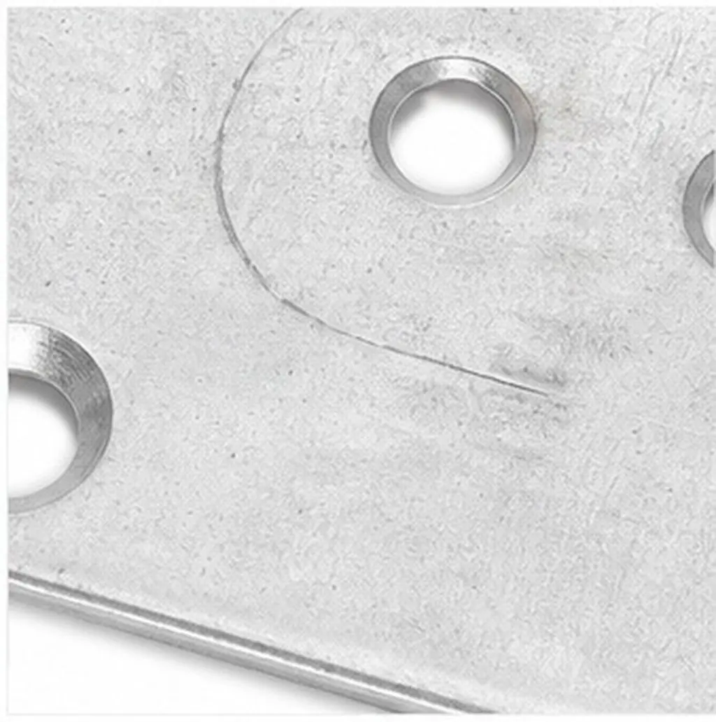 5Pcs Furniture Leg Connectors Iron Toughness Flat Mounting Plates for Table Chair Cabinet Sofa Furniture Repair Strengthen