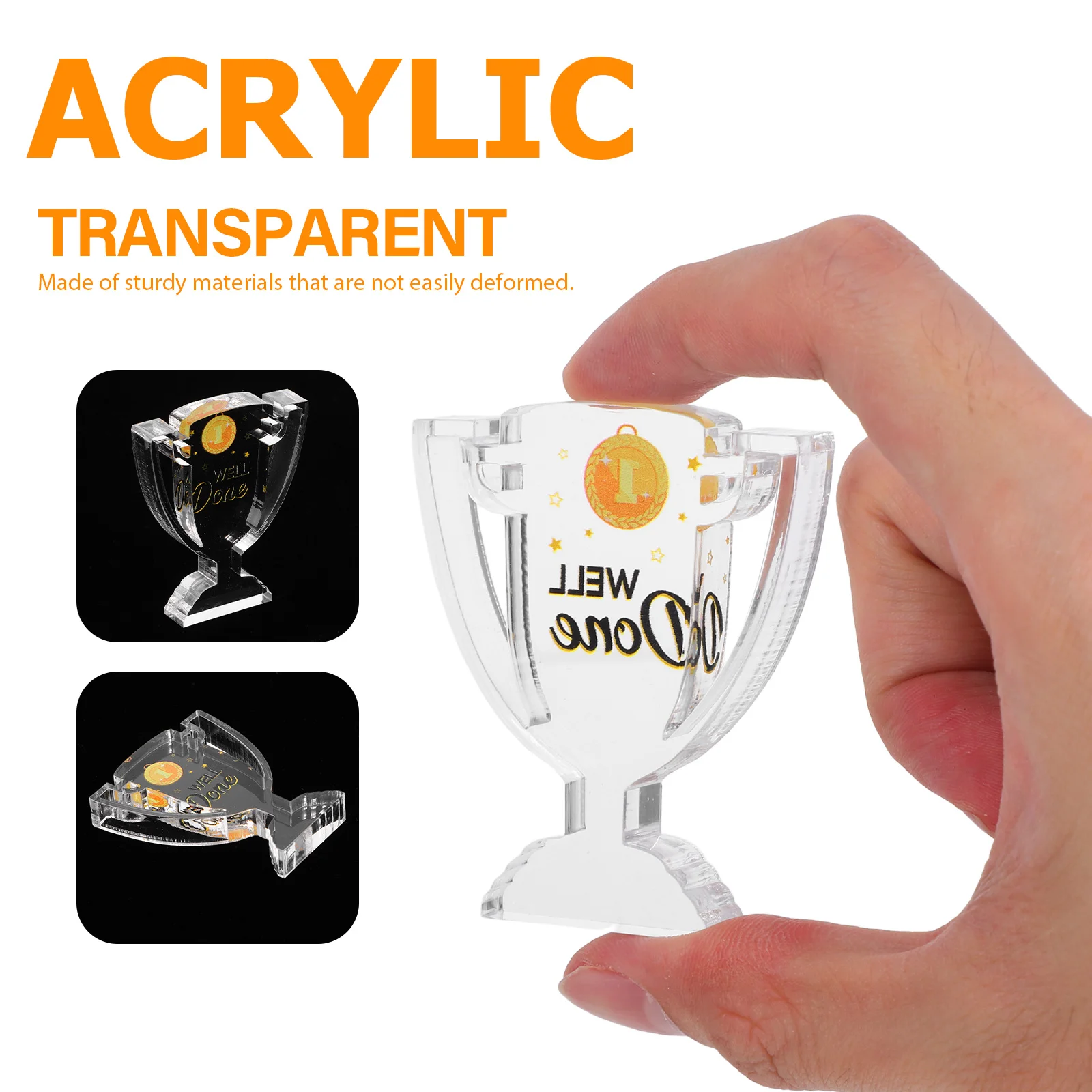 6 قطعة جوائز أكريليك صغيرة لوحات واضحة جوائز التعرف على تقدير الموظفين ديكور مكتب الفصول الدراسية الجوائز للموظفين