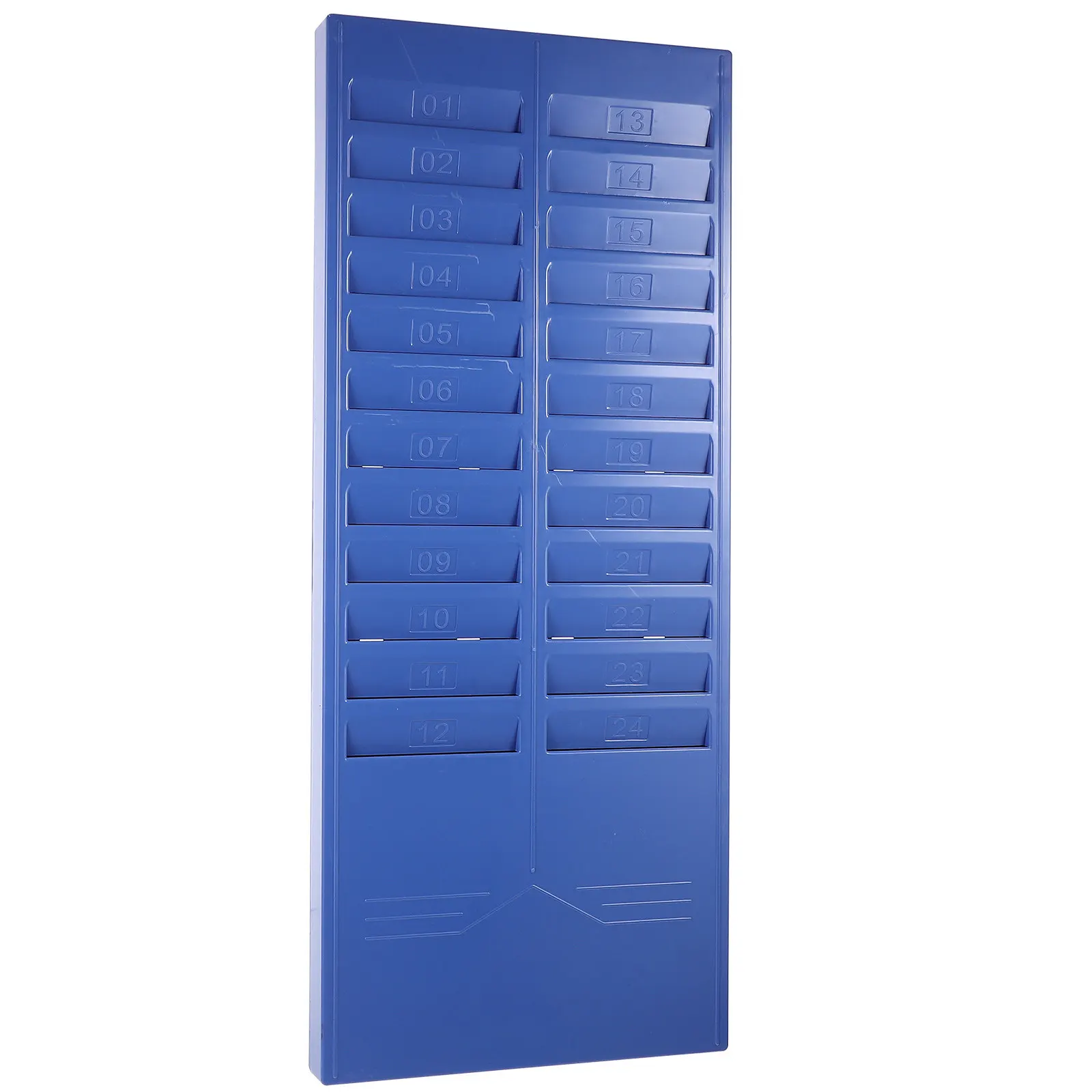 Wall-Mounted Attendance Cards Holder Retractable Time Cards Rack Office Document Storage Organizer Multi- Rack
