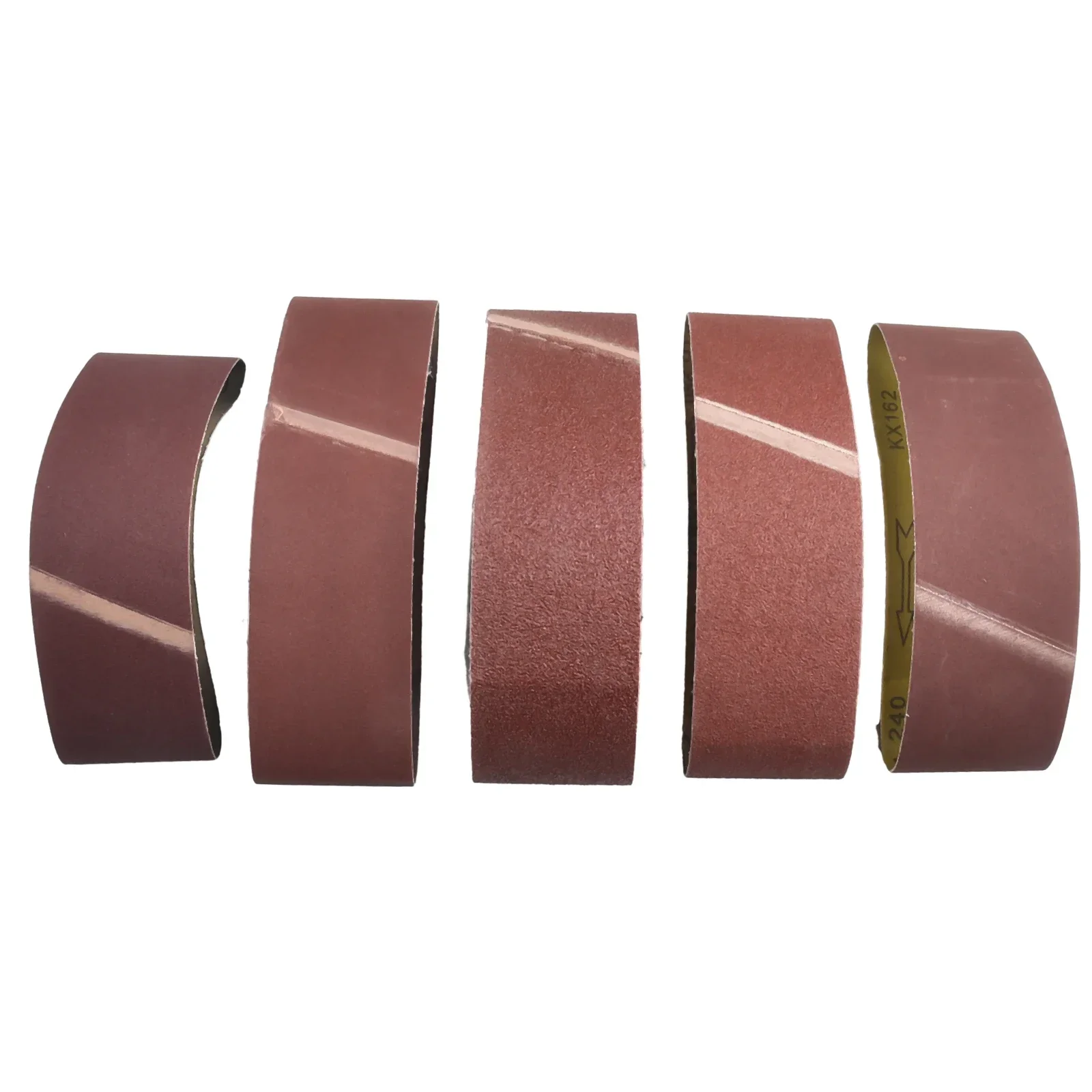 Enhance Your Woodworking Skills 5pcs 75*533mm Alumina Sanding Belt Set, Multiple Grit Options (60 240) for Efficient Grinding