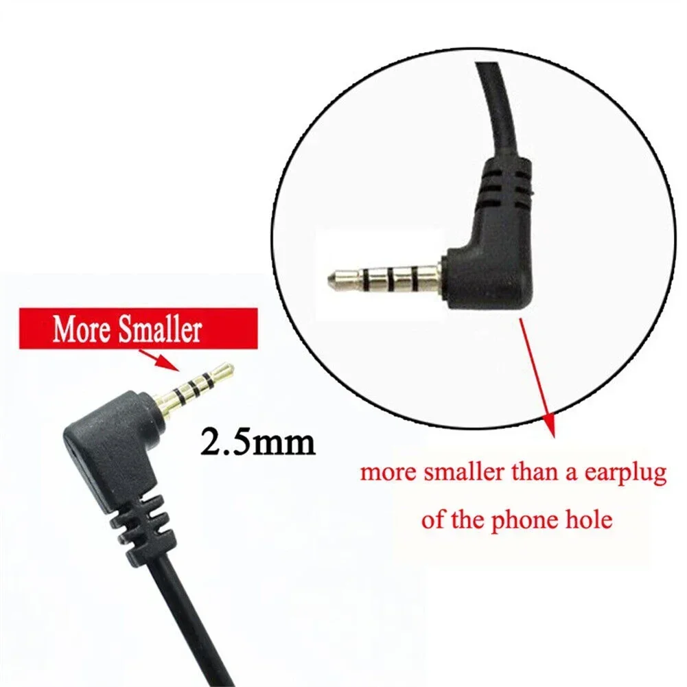 

1pcs Car DVR Dash Camera Cable 2.5mm 4Pin Extension Wire For Rear View Camera Black Plastic And Metal Cables, Adapters Sockets