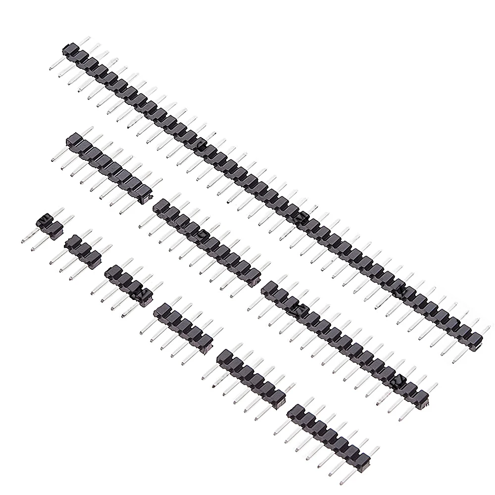 10PCS 2.0MM Strip Connector Socket 2MM 1X2/3/4/5/6/7/40 PIN Single Row Straight Male PIN 8p/10p/15p/40p