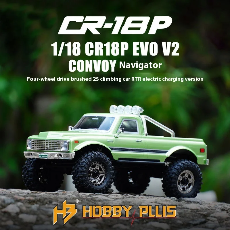 

HOBBYPLUS 1/18 CR18P EVO V2 CONVOY Pilot Remote Control Electric Brush 2S climbing car