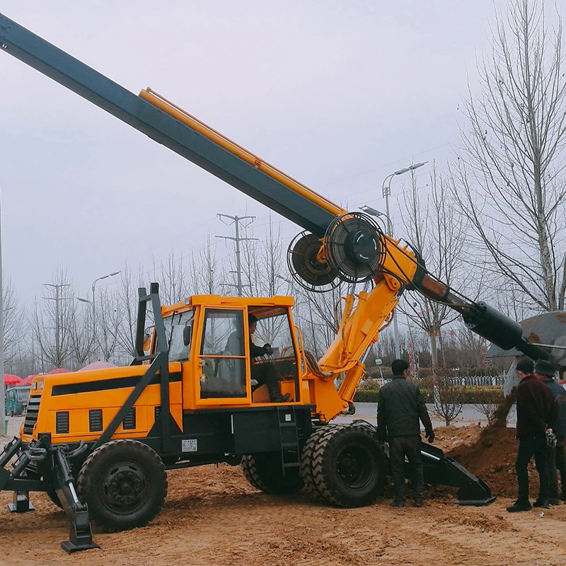 High Quality Factory Discount Sale Hydraulic Wheel Rotary Drilling Rig for Piling Railway Bridge Construction Heavy Duty