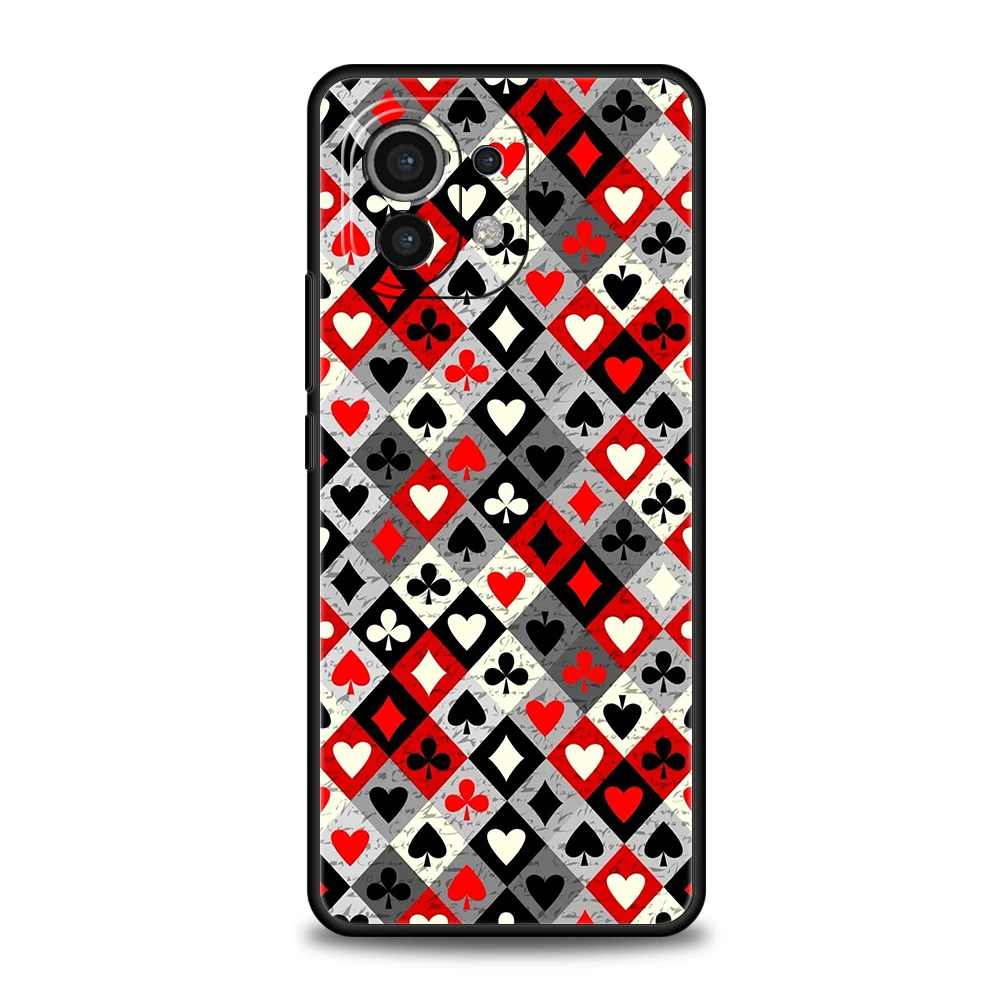 Telefon Fall Für Xiaomi 15 14 13 12 Lite 14T 13T 12T Pro Poco X7 X6 X5 X4 X3 NFC F7 Ultra F6 Pro Abdeckung Schachbrett