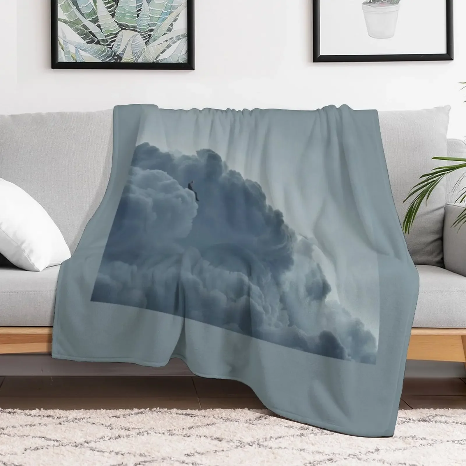 NF nuvens mixtape capa lance cobertor xadrez no sofá praia sofás cobertores