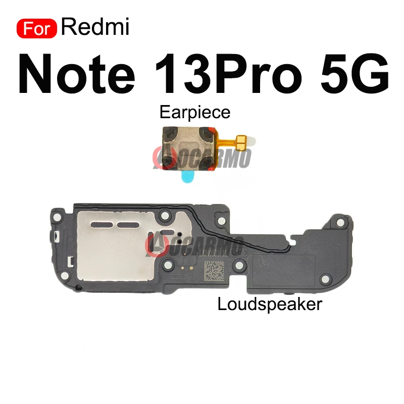 Speaker Replacement For Xiaomi Redmi Note 13 Pro+ Plus 5G Note13Pro 4G Earpiece Earphone Bottom Loudspeaker Buzzer Flex Cable