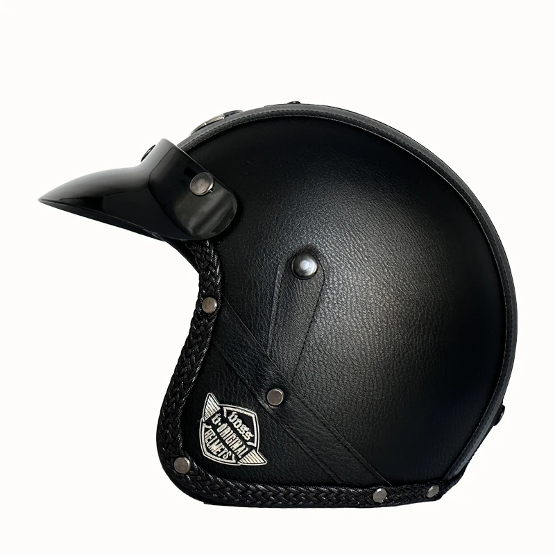 

Retro Half Face 3/4 Helmet Motorcycle Helmet DOT Certified Lightweight Four Seasons Crown Prince Male and Female Cycling Cruise