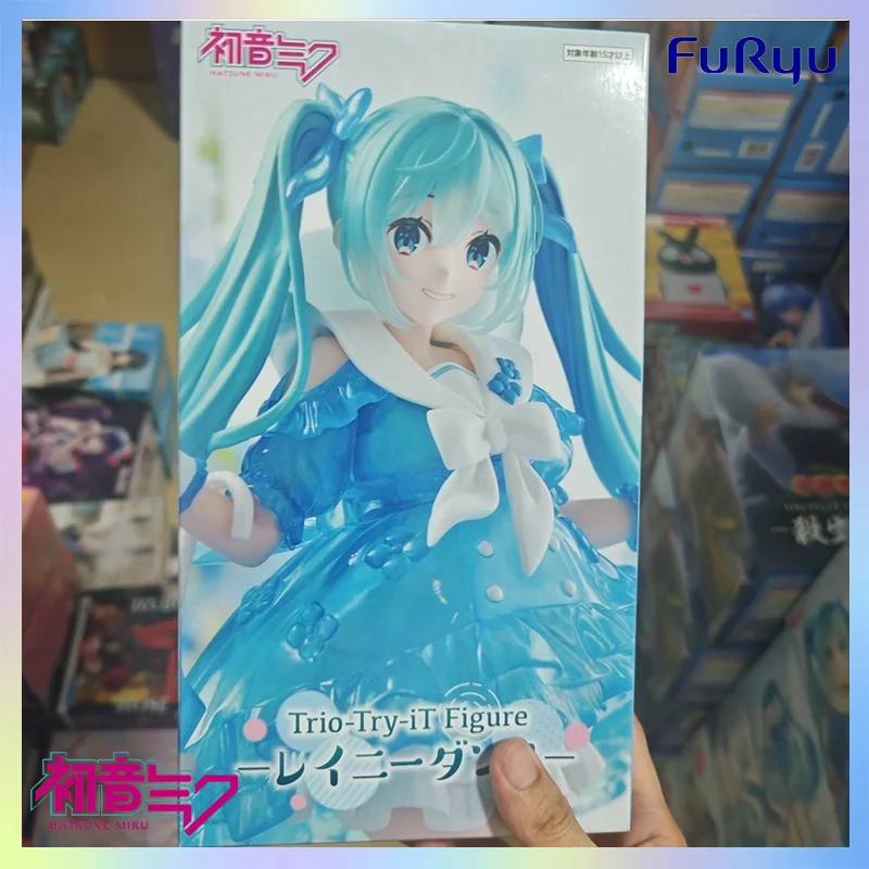 在庫あり-オリジナル-ファーリュートリオ-try-it-フィギュア-初音ミク-レインディーダンスver-ボーカロイドアニメフィギュアコレクションモデル玩具ギフト