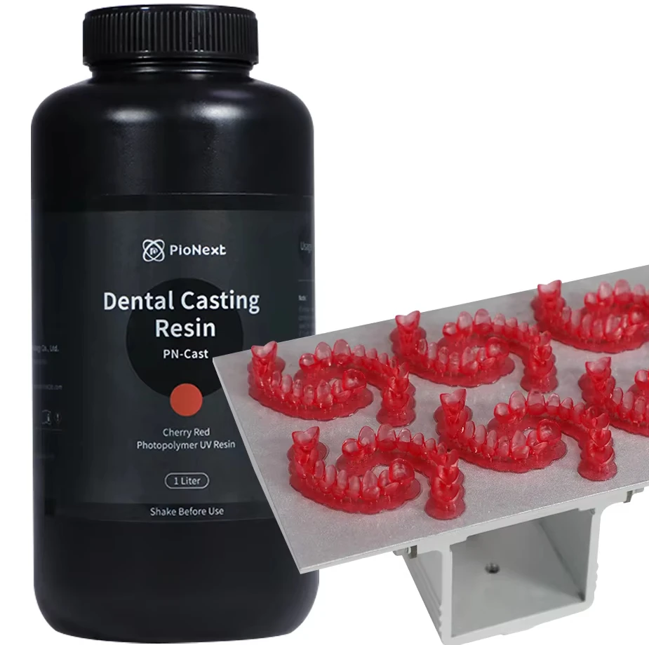 High Precision Low Shrinkages Biocompatibles Lab Castings Resins 1000g Cherry Red for Lab 3D Printer
