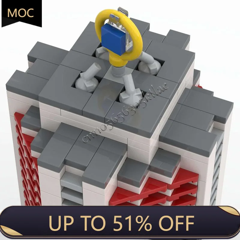 1225 PCS MOC Creative City Street View Modular Skyscraper Model Architecture Building Block Diy Kids Assembly Bricks Toys Gifts