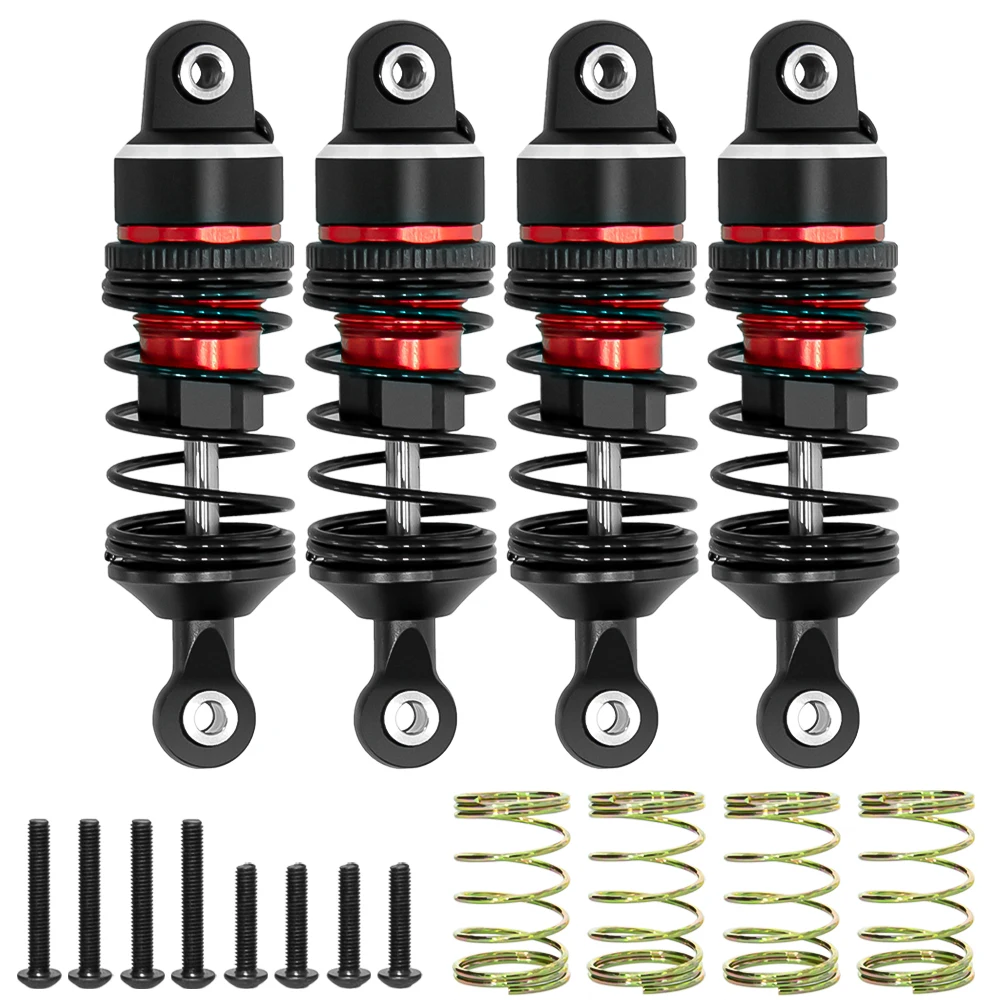 1/16 RC Aluminum Adjustable Spring Shock Absorber for Traxxas 1/16 Mini Slash BL-2S 4x4 Short Course Truck 108164-1