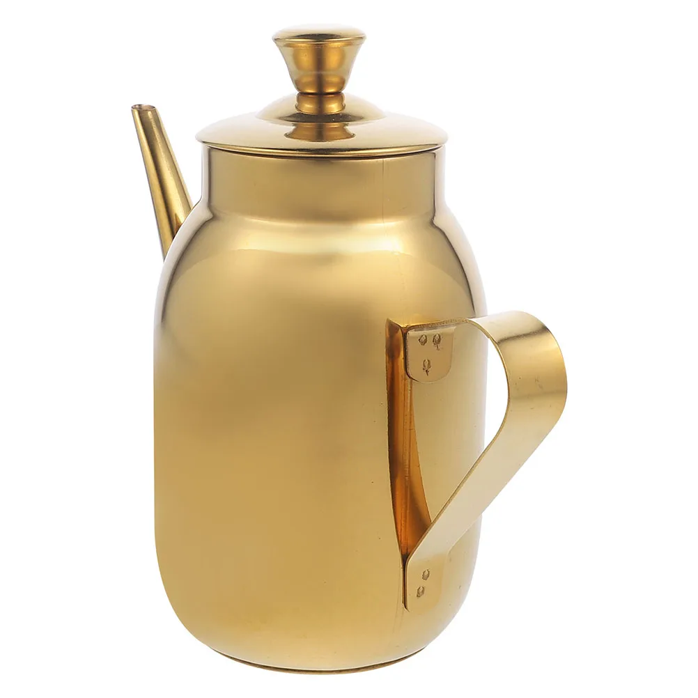 

Stainless Steel Oil Pot Filter Residue Dispenser Container Kitchen Sauce Vinegar Soy Cooking Coconuts Frying Oil Storage Bottle