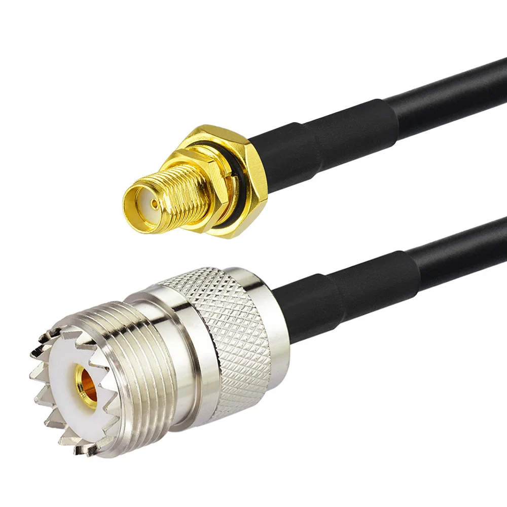 

Переборка Superbat SMA, гнездовая с уплотнительным кольцом к UHF, прямым разъемом, кабель подачи антенны в сборе RG58 100 см