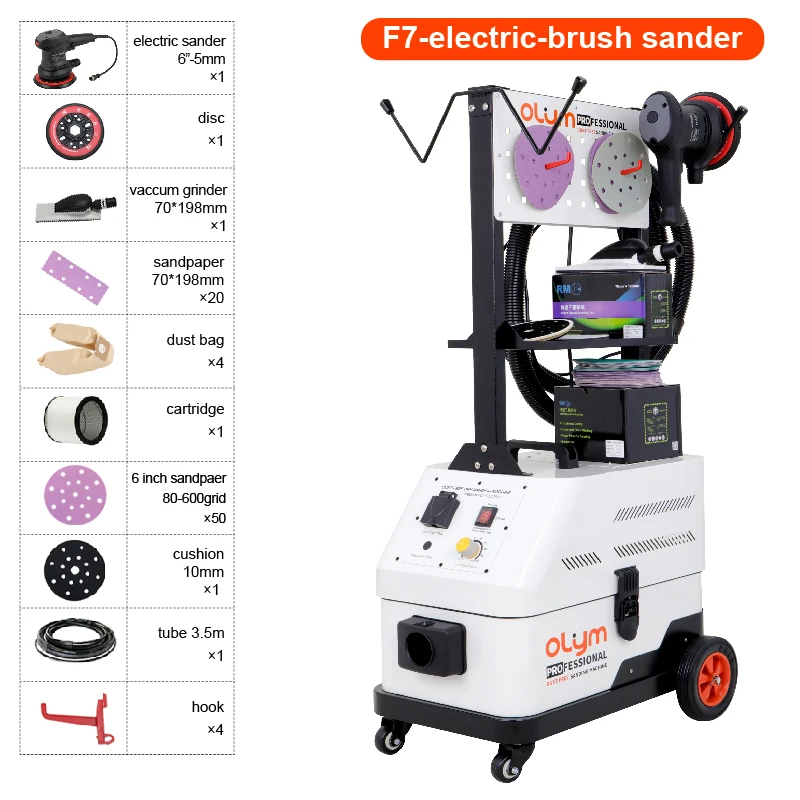 Auto Detailing Equipment Car Repair Dry Sander Dust Free Sanding Machine