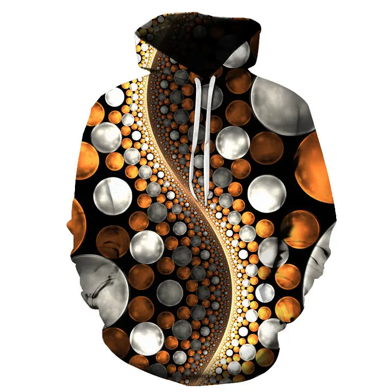 

2024 Autumn New Children's Bullet Love Pattern Hooded Sweatshirt Abstract Pattern Printed Hooded Pullover for Men and Women Y2K
