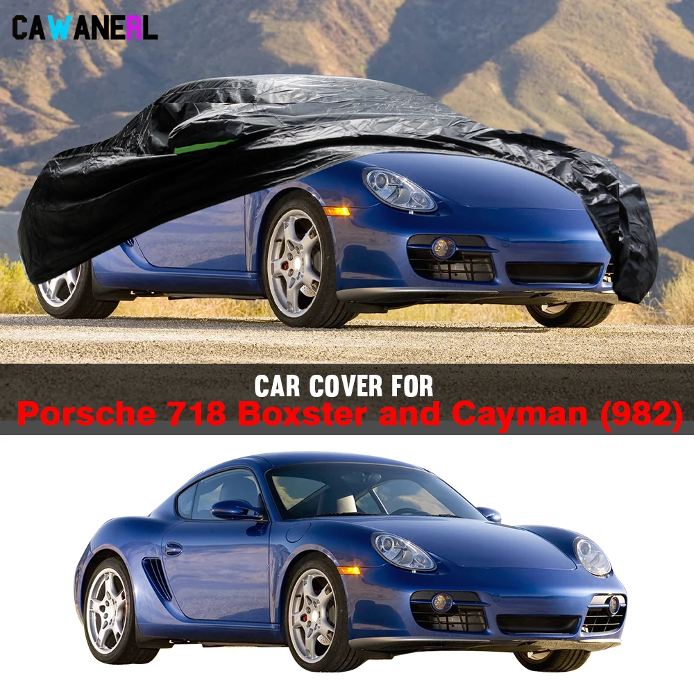 

Полный автомобильный чехол для Porsche 718 Boxster Spyder Cayman 2016-2025, автоматический уличный солнцезащитный чехол с защитой от УФ-лучей, снега, дождя, льда, водонепроницаемый чехол