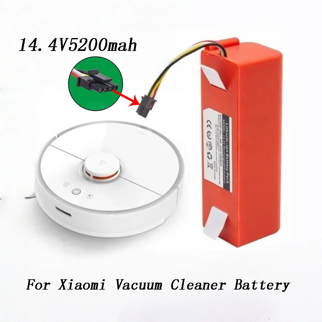 

Original BRR-2P4S-5200mah Robotic Vacuum Cleaner Replacement Battery For Xiaomi Roborock S55 S60 S65 S50 S51 S5 MAX S6