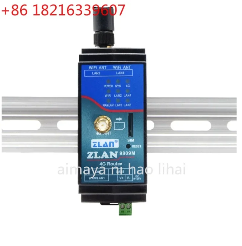 YAO 9809M Industrial 4G LTE Modem WIFI Router Din-Rail