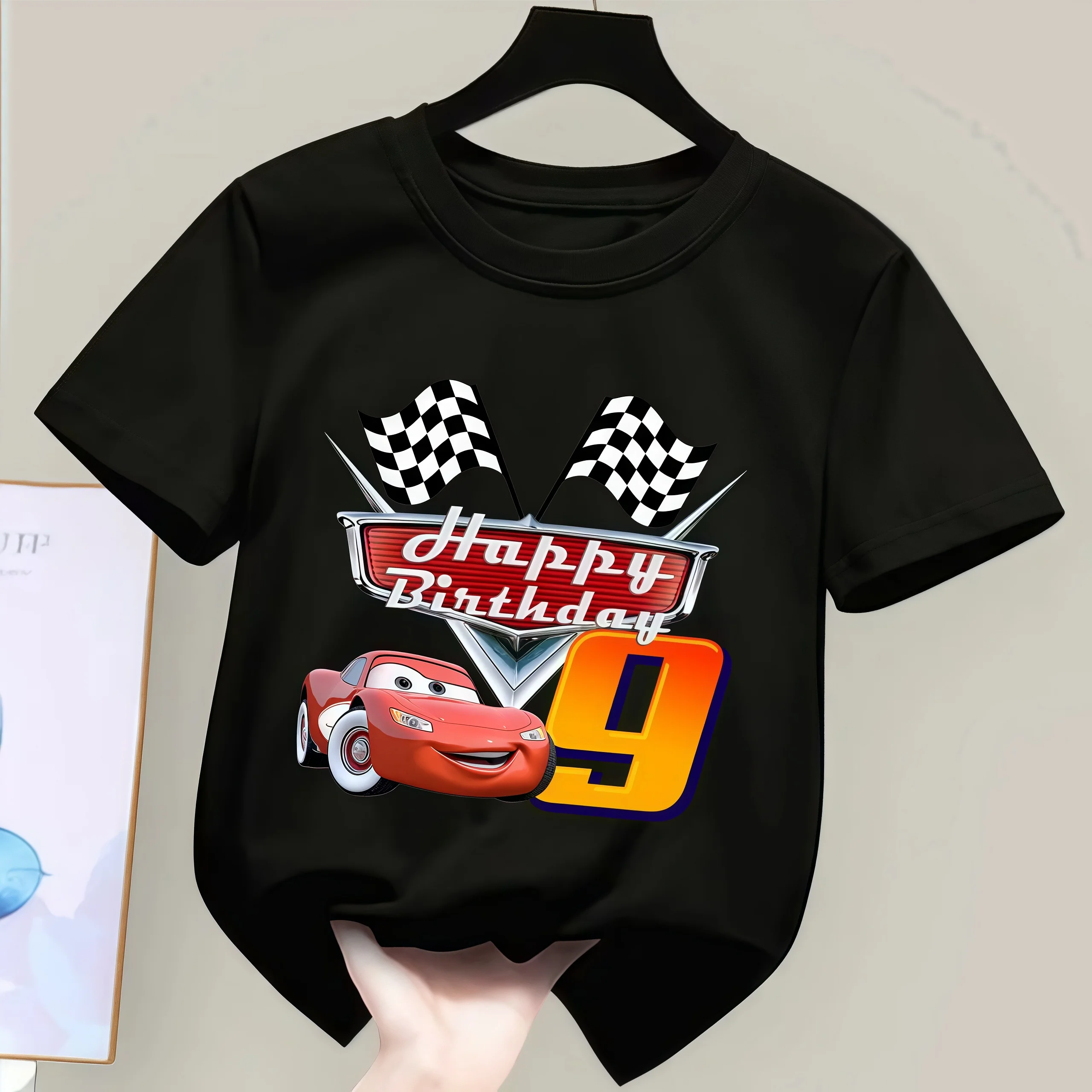 

Lightning McQueen Kids T-shirt Cartoon Disney Cars Pixar Short Sleeve Boys Baby Tops Summer Casual Clothes Child Birthday Gifts