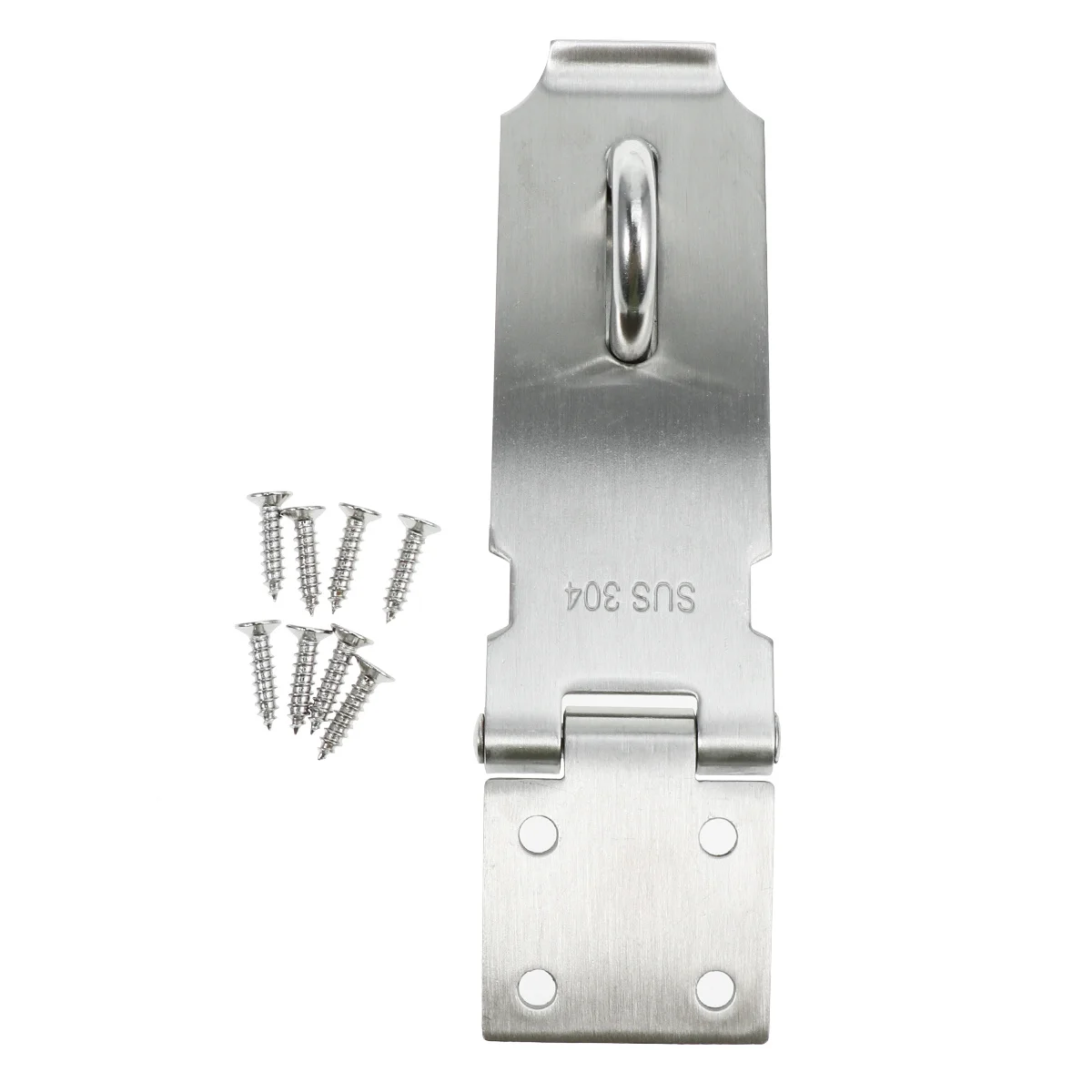 

Padlock Hasp Lock Stainless Steel 4 Inch Door Latch for Gate Shed Cabinet Security Concealed Screws Padlock Hasp Door Clasp