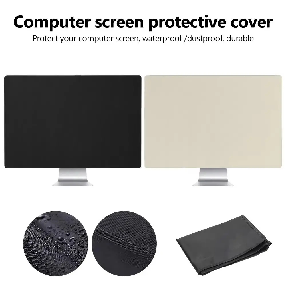 Oxford Cloth Computer Monitor Dust Cover Thicken Dust Proof Computer Monitor Sleeve Durable Multi-Size