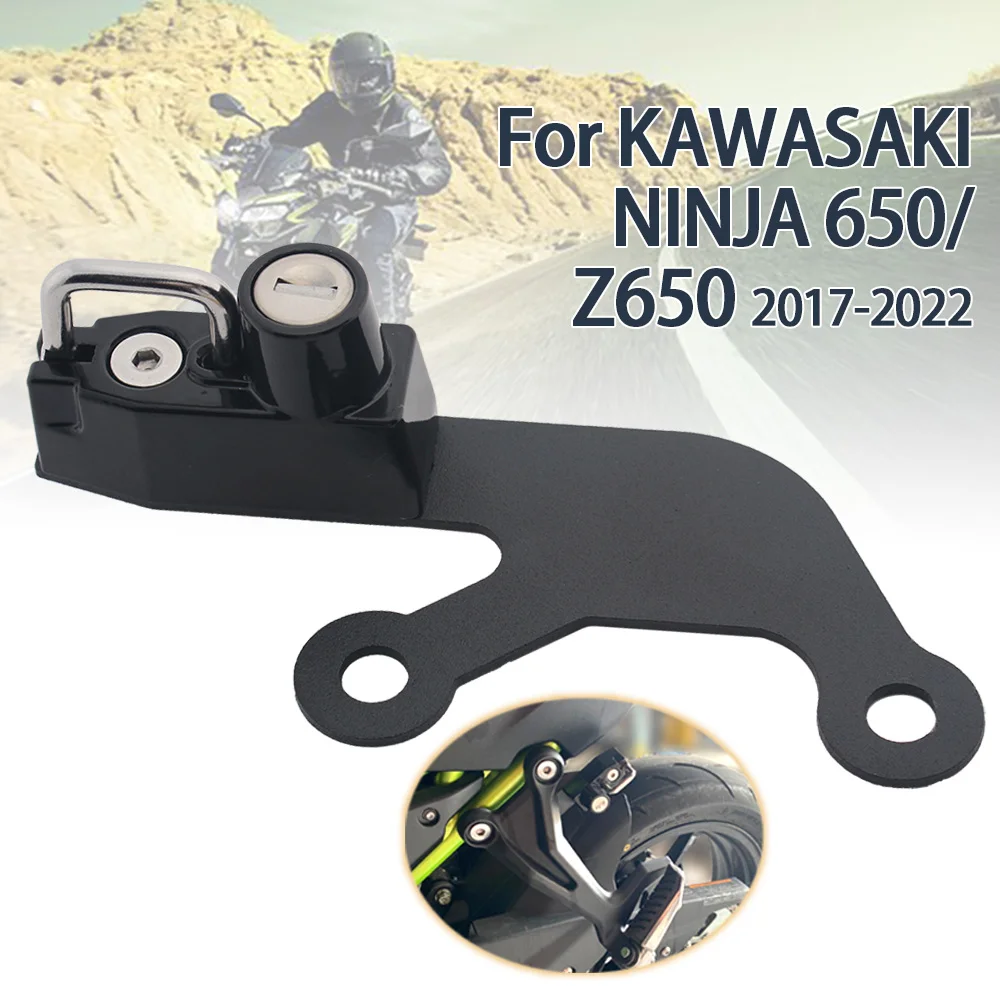 

Fit For Kawasaki Ninja 650 2017-2023 Z650 z650 NINJA650 Z 650 Motorcycle Helmet Lock Kit Helmets Security Safety Anti-Theft Lock