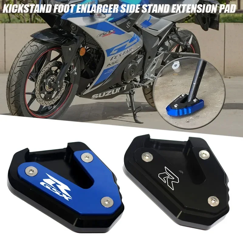 Fit For GSX-R GSXR 600 750 1000/R GSXR750 GSXR600 Motorcycle Accessories Kickstand Foot Extension Side Stand Enlarger Pad