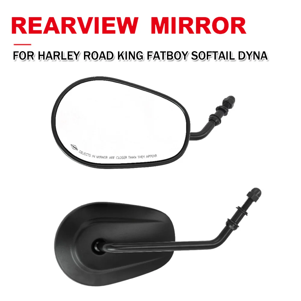 For Harley Dyna Electra Glide Fatboy Iron 883 Road Glide Sportster 883 1200 XL Softail Motorcycle Rear View Rearview Side Mirror