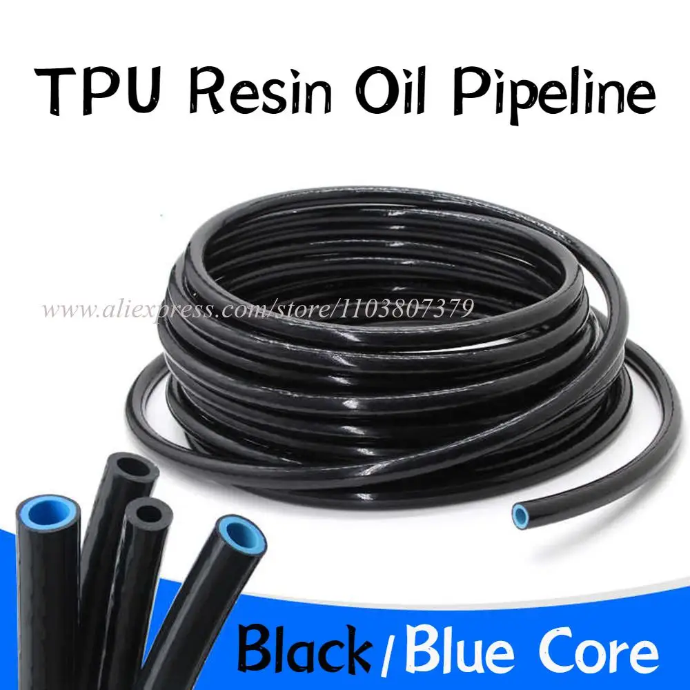 1Meter TPU Resin Oil Pipeline Diesel Hose High Temperature Pressure Explosion-Proof Fuel Hoses 6/8/10/12mm