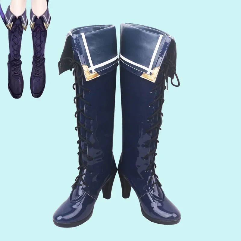 Vtuber Obsydia Selen Tatsuki / Voltaction Seraph Dazzlegarden / Rosemi Lovelock / ALKALOID MV VERMILION Cosplay Shoes Boots