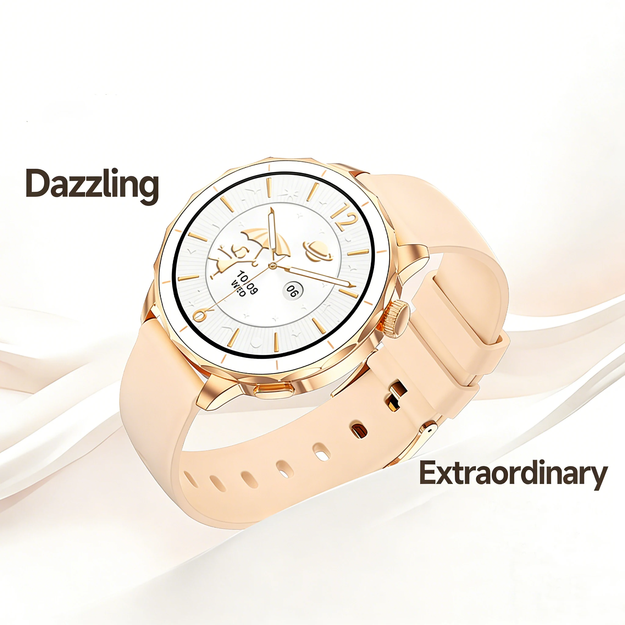 

Смарт-часы 2026 HD X2mini: тонкие, женские, с постоянно включенным экраном, отображением времени, спортивным браслетом, Bluetooth-звонками, модные, для iOS